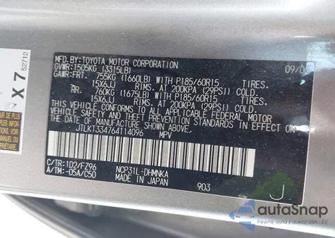 2006 Scion Xb z USA, uszkodzony, nr VIN JTLKT334764114096